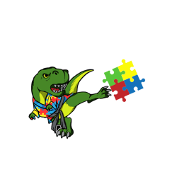 trex dinosaur puzzle piece autism awareness boys kids svg, autism svg, autism logo svg, awareness svg, digital download