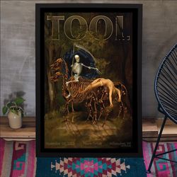 sale tool concert fiserv forum milwaukee, wi november 1, 2023 poster unframed