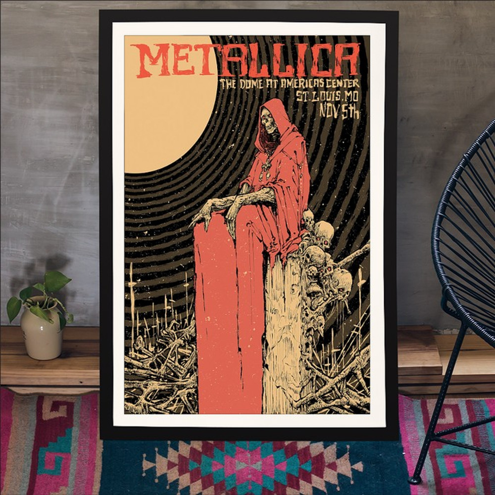 St. Louis, MO November 5, 2023 Metallica Tour Poster Rock Band Gift For Fans.jpeg