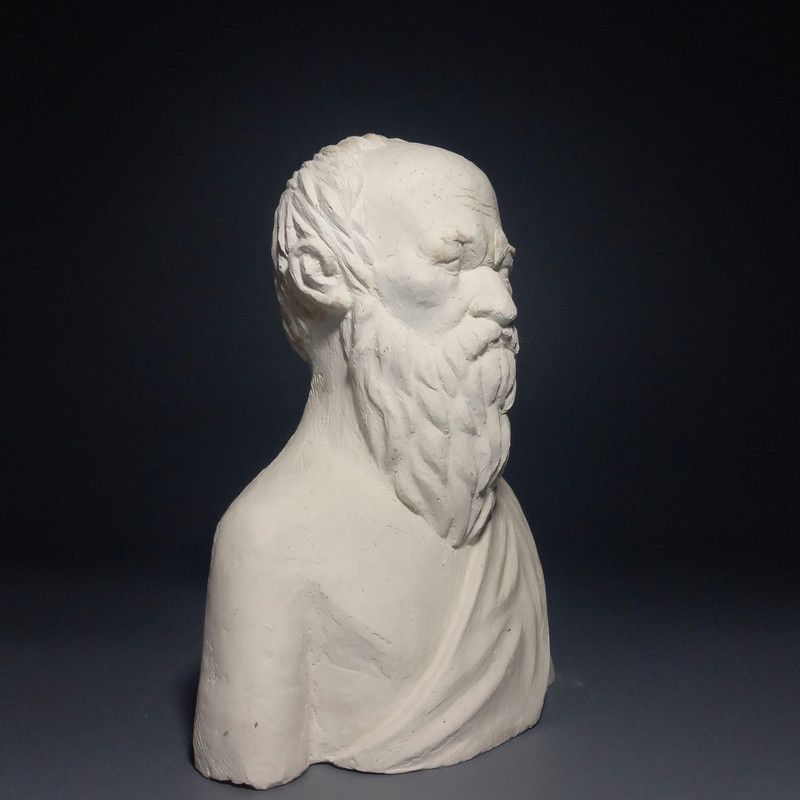 Diogenes Of Sinope Handcrafted Bust Head Sculpture Interior Object 2