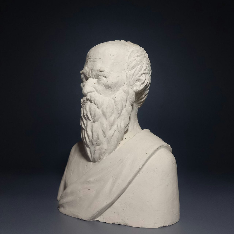 Diogenes Of Sinope Handcrafted Bust Head Sculpture Interior Object 3