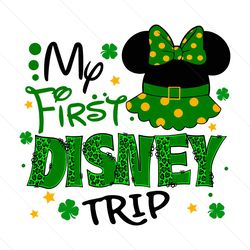 My First Disney Trip Minnie Head SVG File Digital