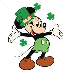 disney mickey happy saint patricks day svg file digital