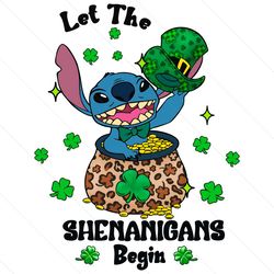 Cute Stitch Let The Shenanigans Begin PNG File Digital