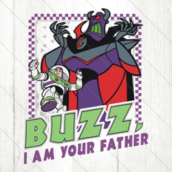 Zurg And Buzz I Am Your Father Checkerboard SVG File Digital