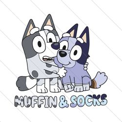 Muffin And Socks Bluey Character SVG File Digital