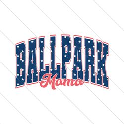 Retro Baseball Ballpark Mama Game Day SVG File Digital