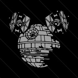 Retro Mickey Death Star Wars SVG File Digital