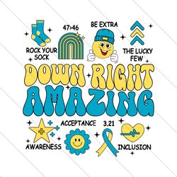 Down Right Amazing Syndrome Awareness SVG File Digital