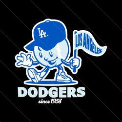 Baseball Los Angeles Dodgers Since 1958 SVG File Digital