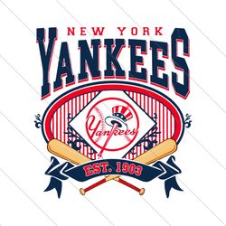 Vintage New York Yankees Est 1903 SVG File Digital