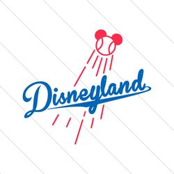 Disneyland LA Dodgers Mickey Mouse Baseball SVG File Digital