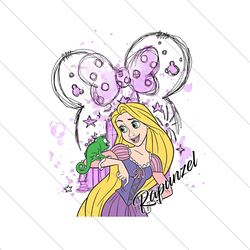 Rapunzel Tangled Disney Castle Minnie Head PNG
