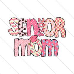 Retro Senior Mom 2024 Graduation PNG