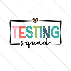 Retro Testing Squad Teacher Test Day SVG