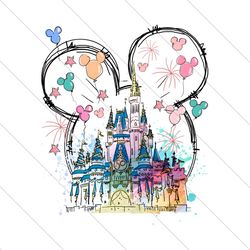 magical kingdom mouse ear castle png file digital