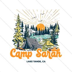 Vintage Camp Sarah Lake Tahoe PNG File Digital