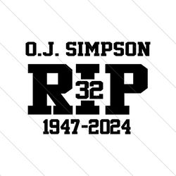 OJ Simpson RIP 1947 2024 SVG File Digital