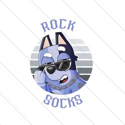 Bluey Rock Socks Cartoon Character Png File Digital