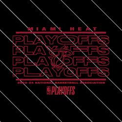 Miami Heat 2024 NBA Playoffs SVG File Digital