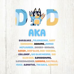 bluey dad aka bugalugs telemachus png file digital