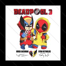 vintage deadpool 3 ryan reynolds hugh jackman png file digital