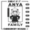 Anya poster Embroidery Design, Spy x family Embroidery, Embroidery File, Anime Embroidery, Anime shirt, Digital download.jpg