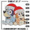 Bluey x Bingo Embroidery Design, Bluey Embroidery, Embroidery File, Chrismas Embroidery, Anime shirt, Digital download.jpg