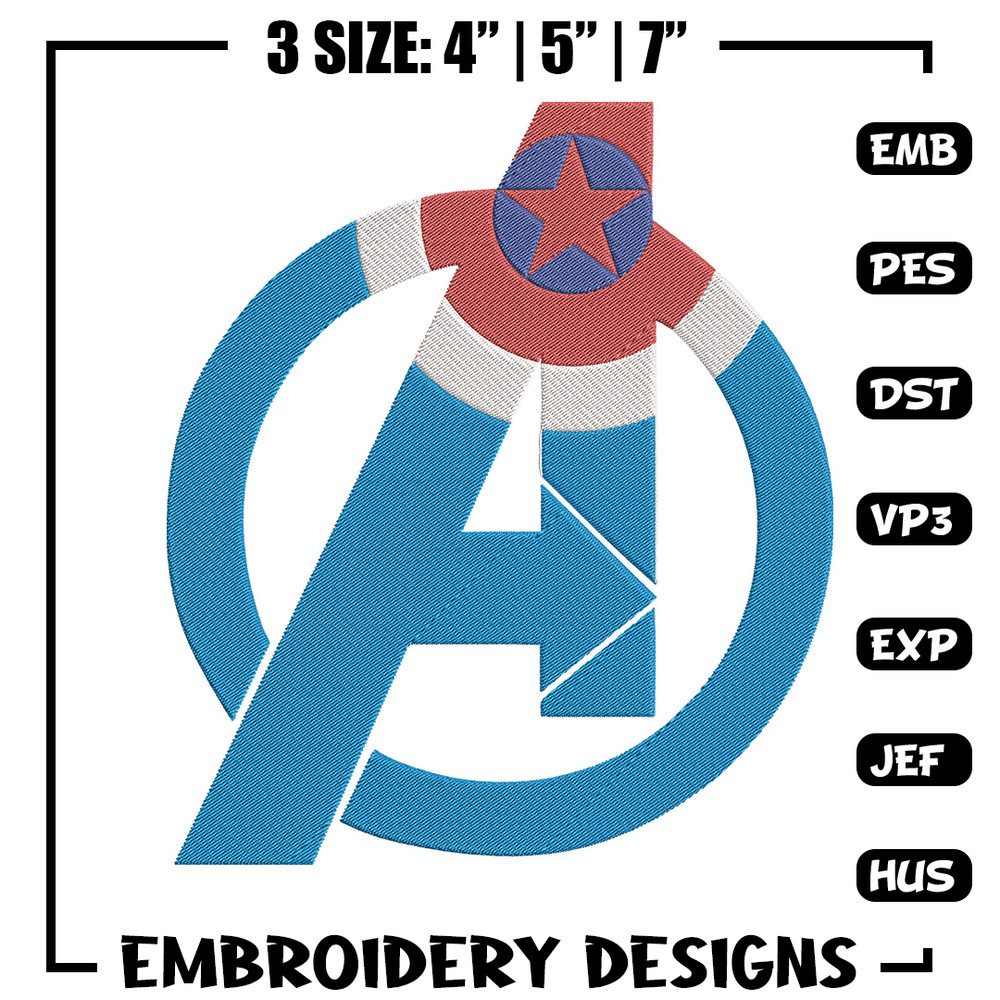 Captain america Embroidery Design, Marvel Embroidery, Embroidery File, Anime Embroidery, Anime shirt, Digital download.jpg