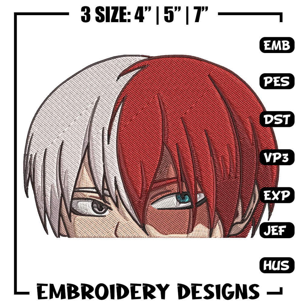 Shouto Peeker Embroidery Design, Mha Embroidery, Embroidery File, Anime Embroidery,Anime shirt, Digital download.jpg