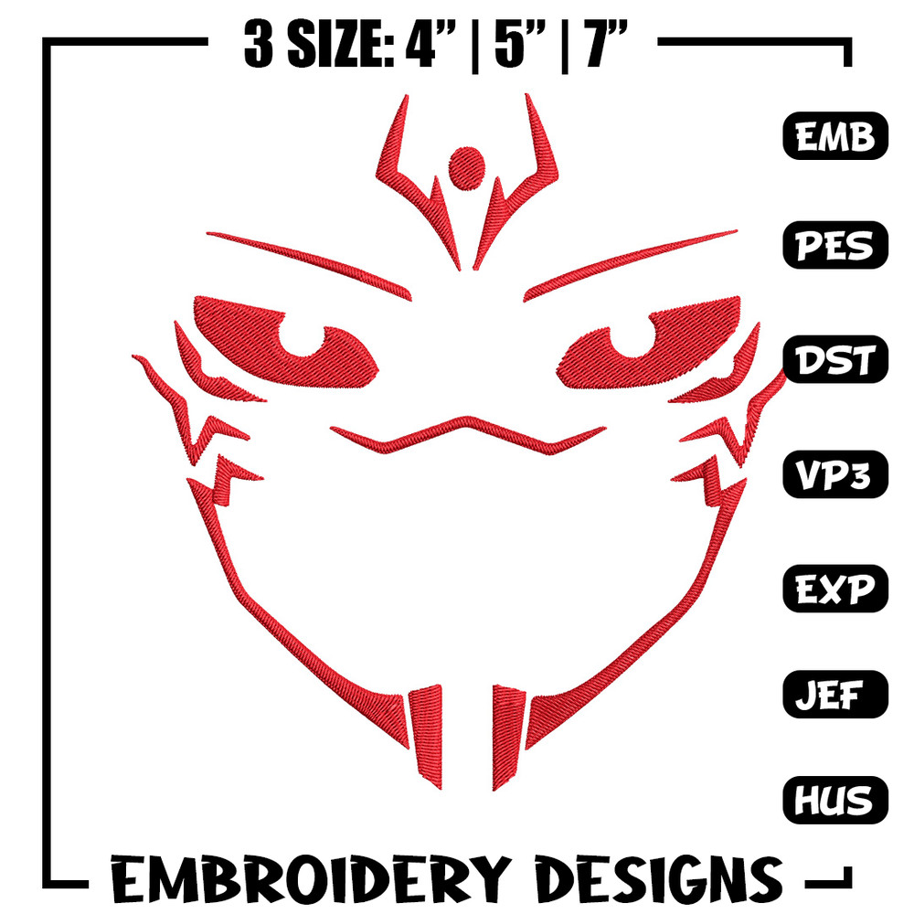 Sukuna face Embroidery Design,Jujutsu Embroidery, Embroidery File, Anime Embroidery, Anime shirt, Digital download..jpg