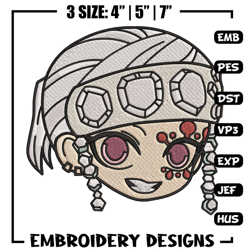Tengen sticker Embroidery Design, Demon slayer Embroidery, Embroidery File, Anime Embroidery, Digital download..jpg