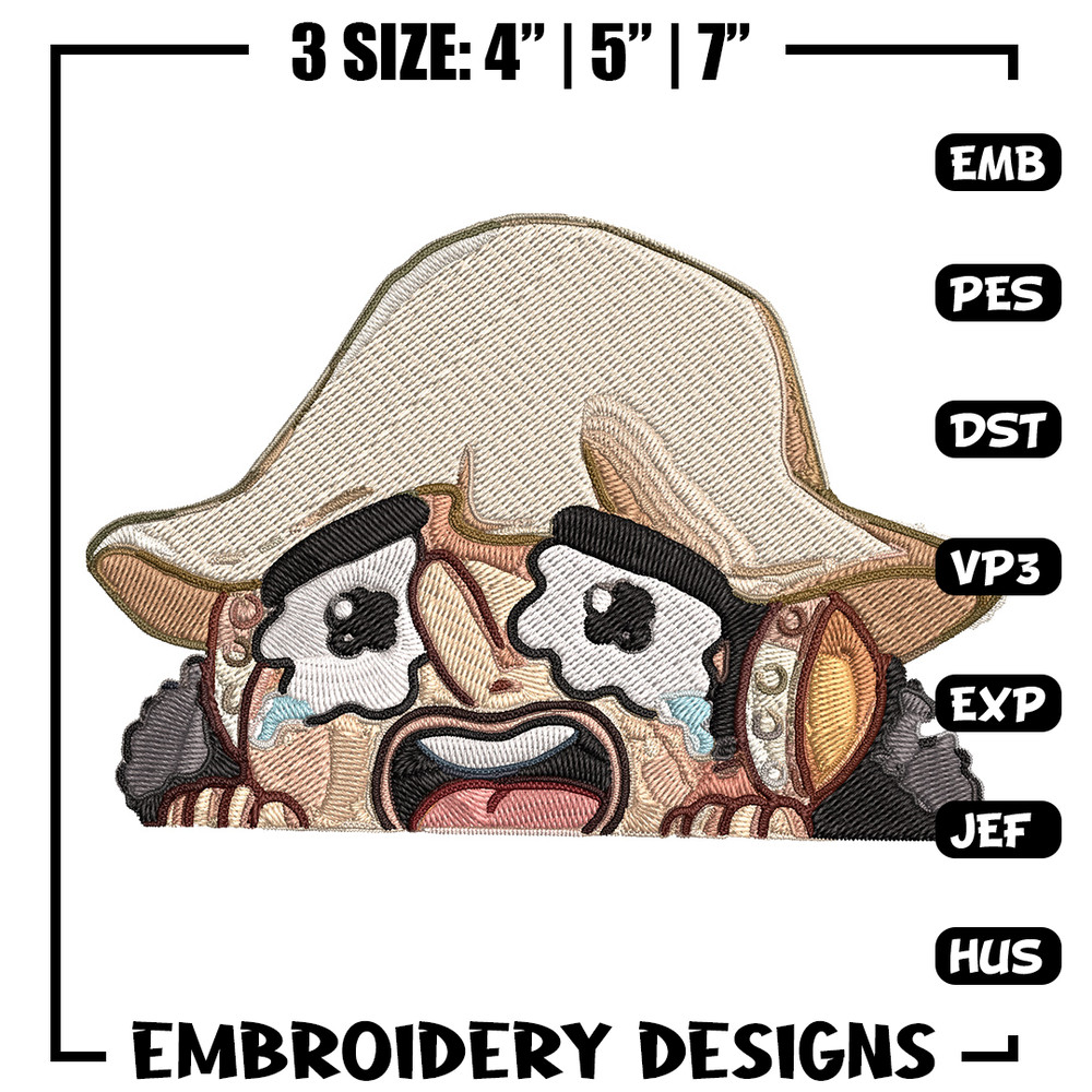 Usopp chibi Embroidery Design, One piece Embroidery, Embroidery File, Anime Embroidery, Anime shirt, Digital download.jpg
