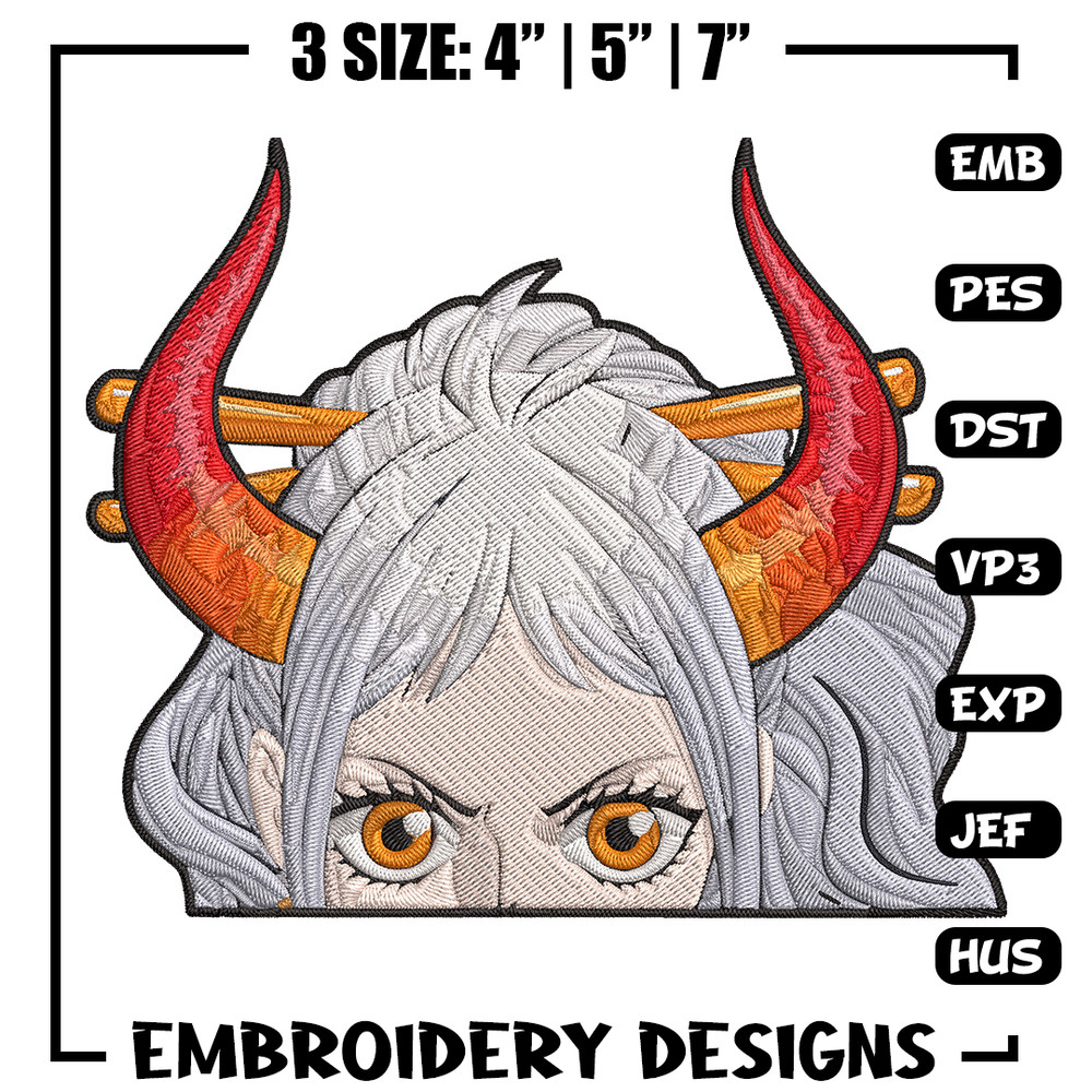 Yamato peeker Embroidery Design, One piece Embroidery, Embroidery File, Anime Embroidery,Anime shirt,Digital download.jpg
