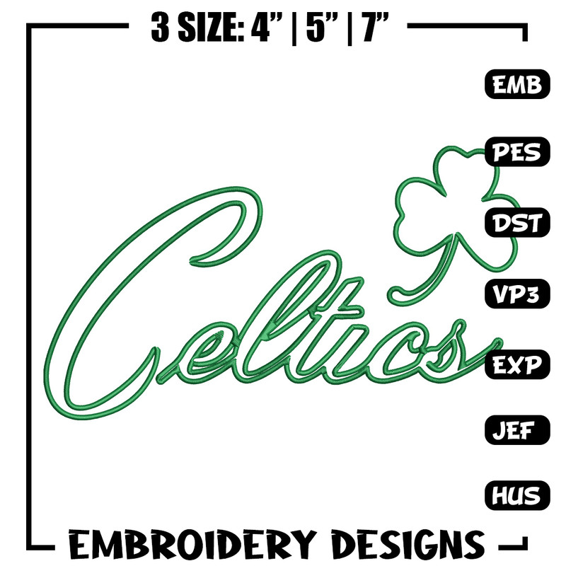 Boston Celtics logo embroidery design, NBA embroidery, Sport embroidery, Logo sport embroidery, Embroidery design.jpg