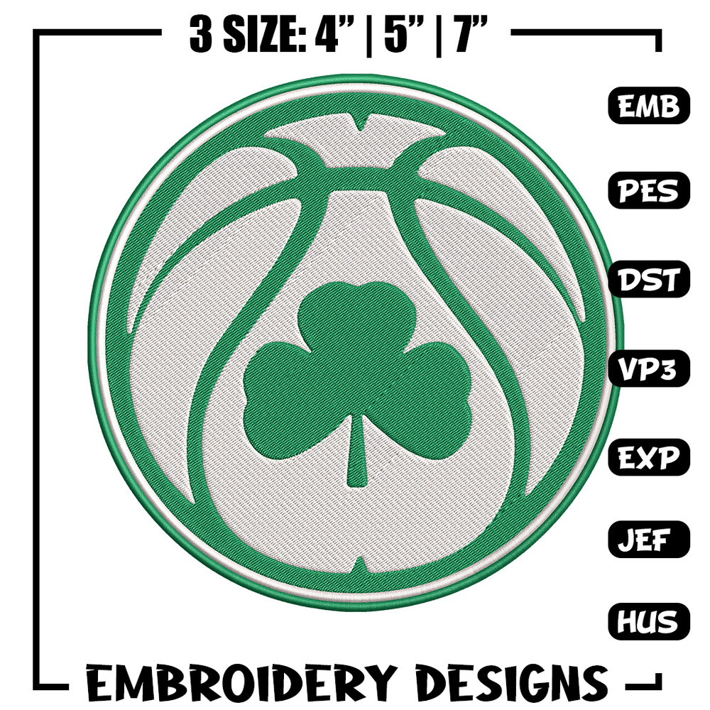 Boston Celtics logo embroidery design, NBA embroidery,Sport embroidery, Logo sport embroidery, Embroidery design.jpg