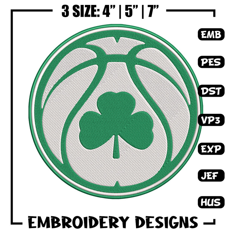Boston Celtics logo embroidery design, NBA embroidery,Sport embroidery, Logo sport embroidery, Embroidery design.jpg