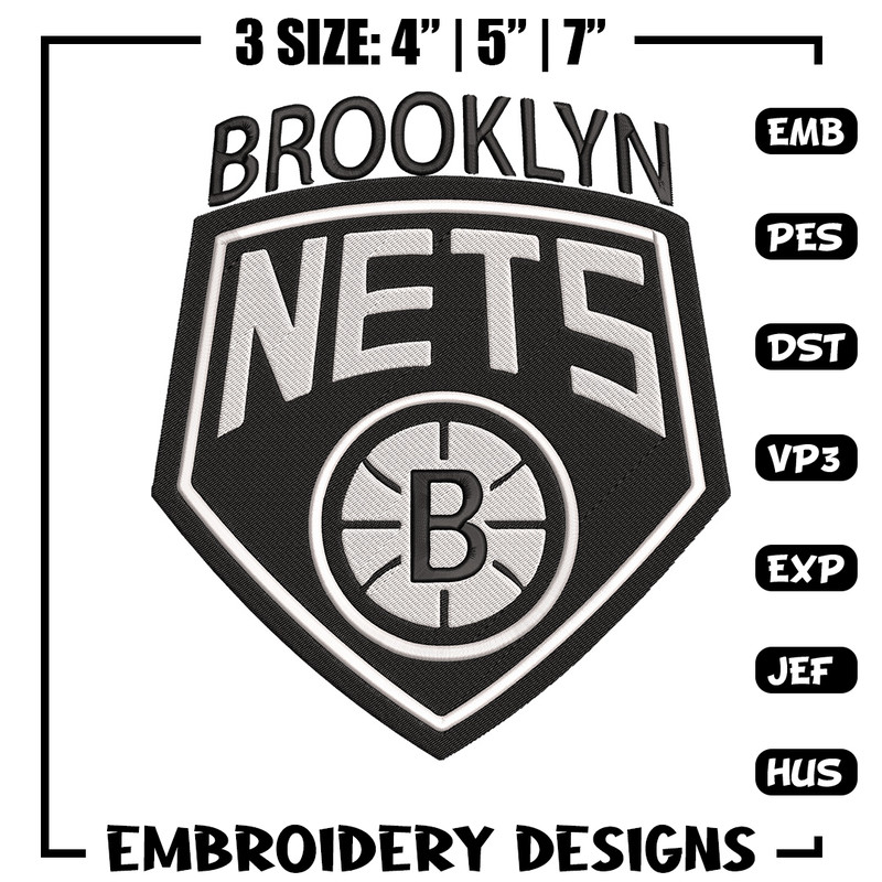 Brooklyn Nets logo embroidery design, NBA embroidery,Sport embroidery, Logo sport embroidery, Embroidery design.jpg