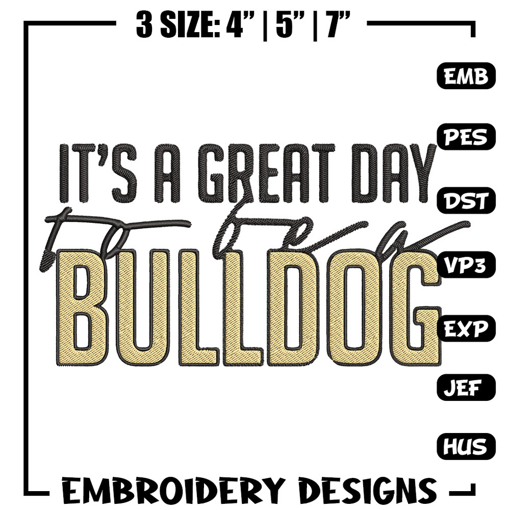It's a Bulldog Thing embroidery design, Bulldog embroidery, Sport embroidery,Logo sport embroidery,Embroidery design.jpg