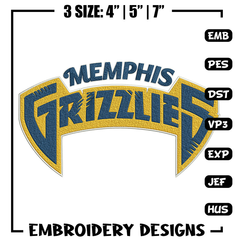 Memphis Grizzlies logo embroidery design, NBA embroidery, Sport embroidery,Embroidery design, Logo sport embroidery.jpg