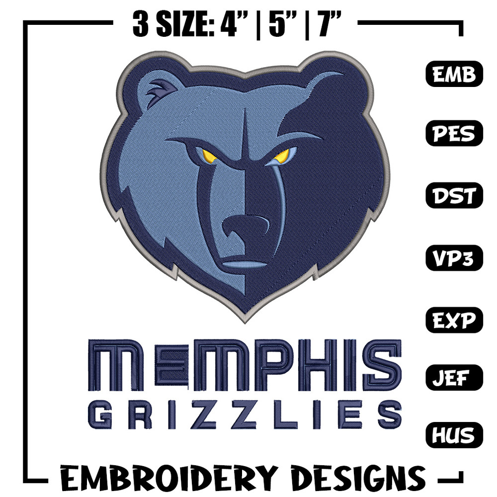 Memphis Grizzlies logo embroidery design,NBA embroidery, Sport embroidery,Embroidery design, Logo sport embroidery..jpg