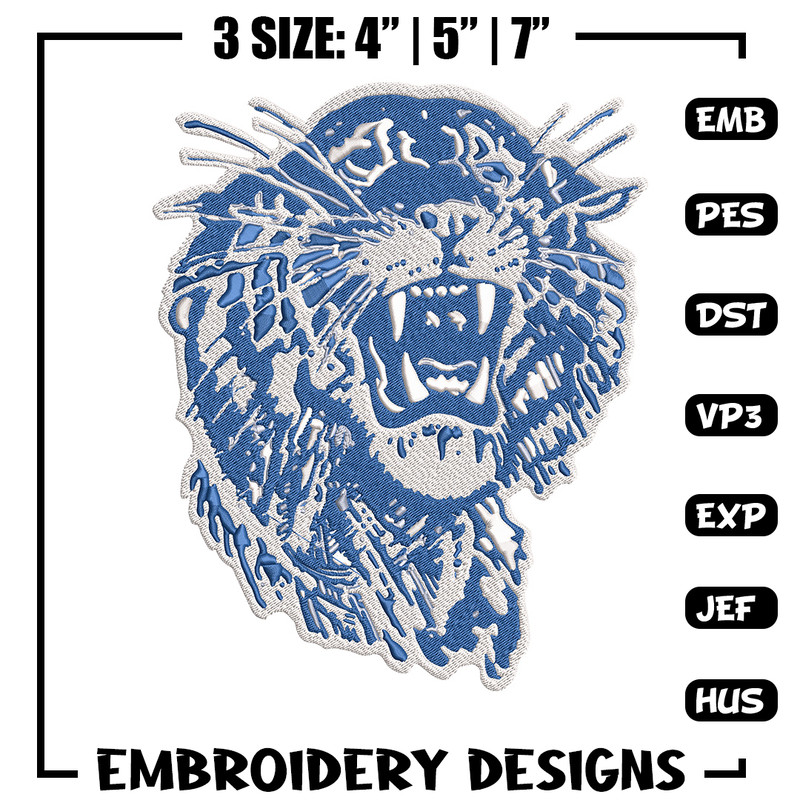 Memphis Tigers logo embroidery design, Logo embroidery, Sport embroidery, logo sport embroidery, Embroidery design.jpg