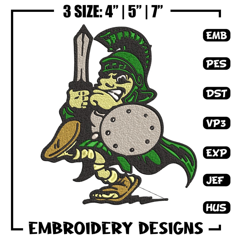 Michigan State logo embroidery design, Logo embroidery, Sport embroidery, logo sport embroidery, Embroidery design.jpg