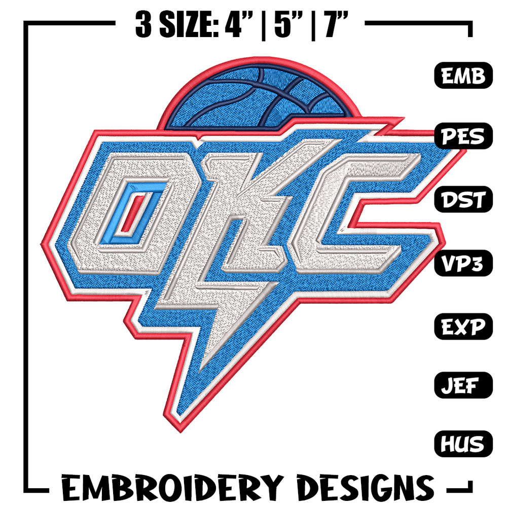Oklahoma City Thunder logo embroidery design, NBA embroidery, Sport embroidery, Embroidery design, Logo sport embroidery.jpg
