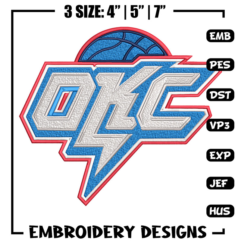 Oklahoma City Thunder logo embroidery design, NBA embroidery, Sport embroidery, Embroidery design, Logo sport embroidery.jpg