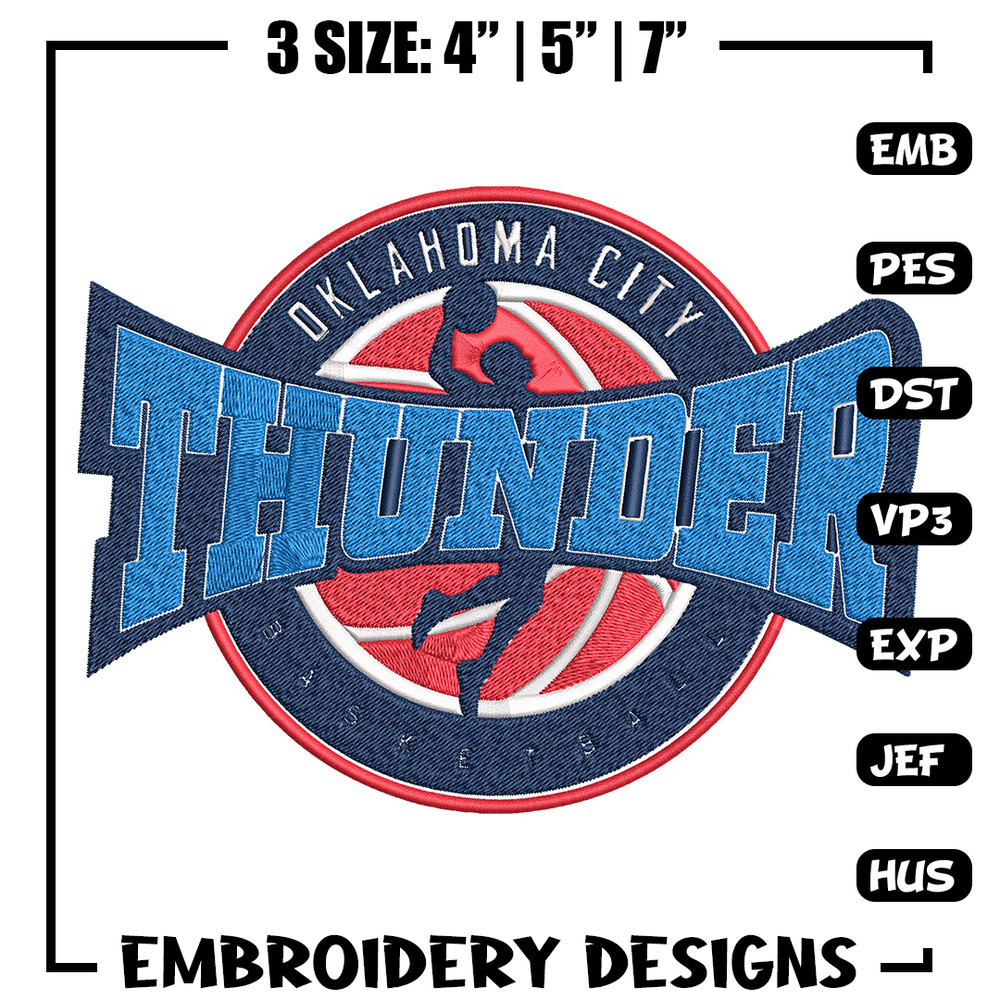 Oklahoma City Thunder logo embroidery design,NBA embroidery, Sport embroidery, Embroidery design, Logo sport embroidery.jpg