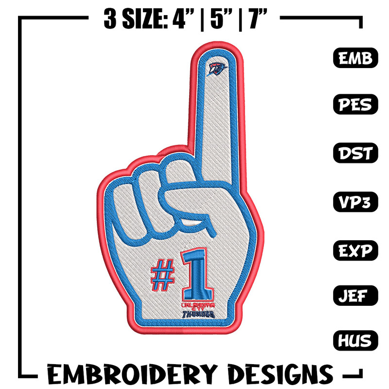 Oklahoma City Thunder no 1 embroidery design, NBA embroidery,Sport embroidery,Embroidery design, Logo sport embroidery.jpg