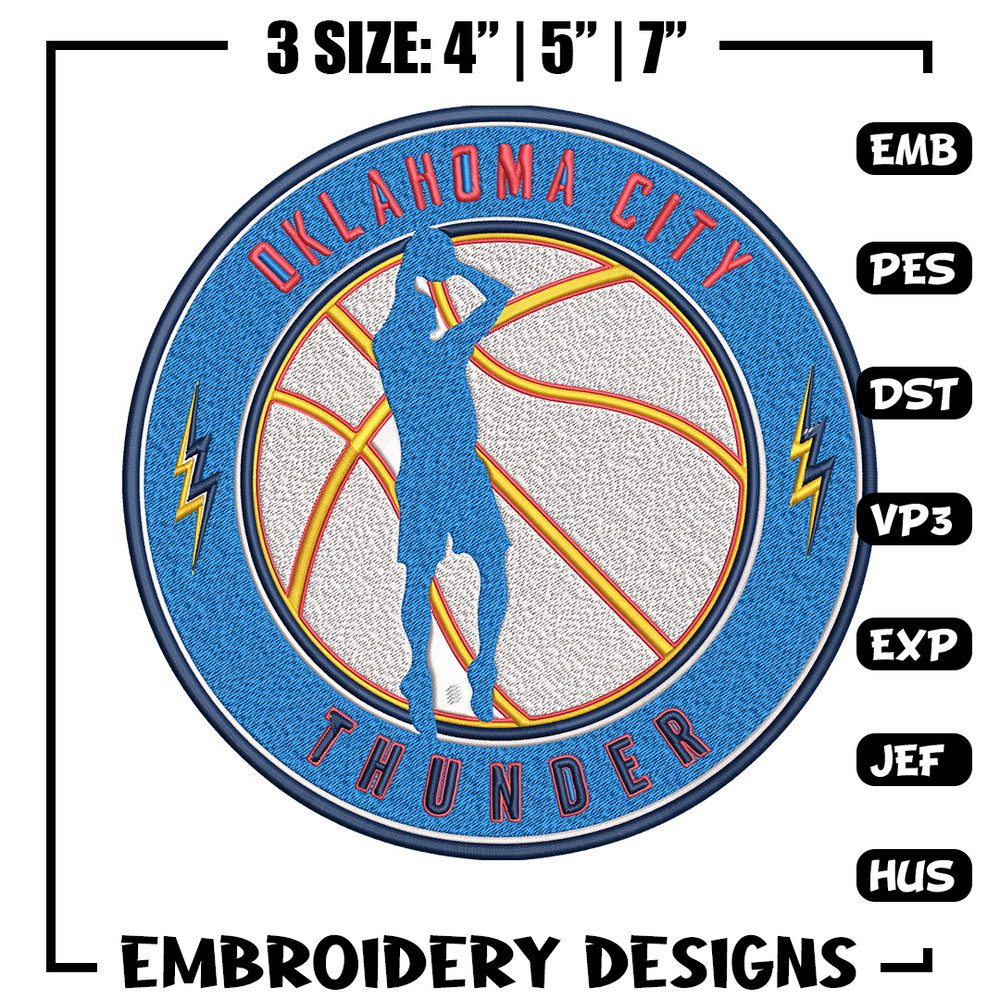Oklahoma Thunder design embroidery design, NBA embroidery, Sport embroidery, Embroidery design, Logo sport embroidery..jpg