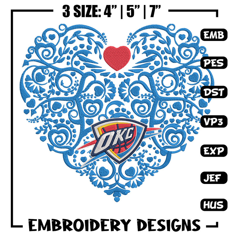 Oklahoma Thunder heart embroidery design, NBA embroidery, Sport embroidery, Embroidery design, Logo sport embroidery.jpg