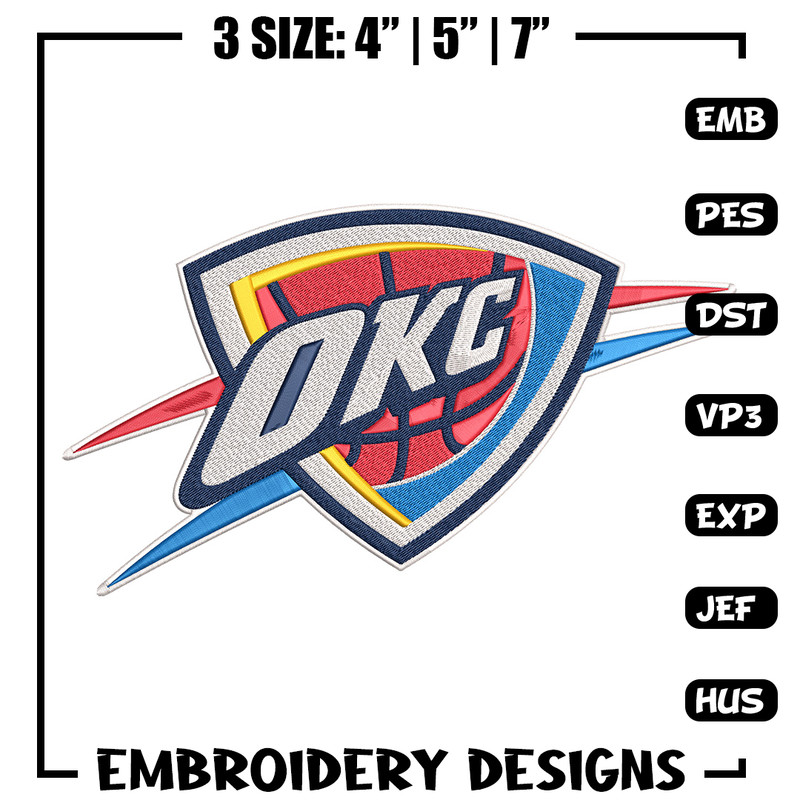 Oklahoma Thunder logo embroidery design,NBA embroidery, Sport embroidery, Embroidery design, Logo sport embroidery.jpg